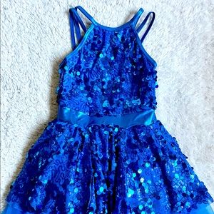 Sequin sparkle Blue Dress